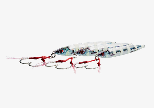  ג'יגים לדיג 100 גרם Savage Gear 3D SLIM JIG MINNOW  כולל קרסים (אסיסטים)!