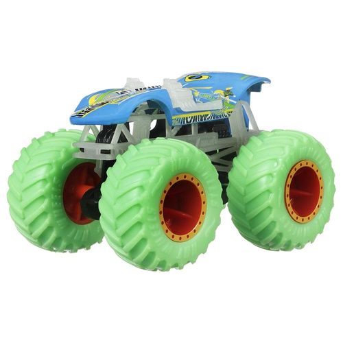 הוט ווילס - מאנסטר טראק כחול זוהר בחושך - Hot Wheels HCB50