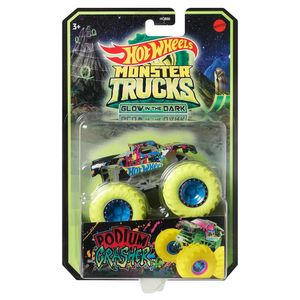 הוט ווילס - מאנסטר טראק שחור זוהר בחושך - Hot Wheels HCB50