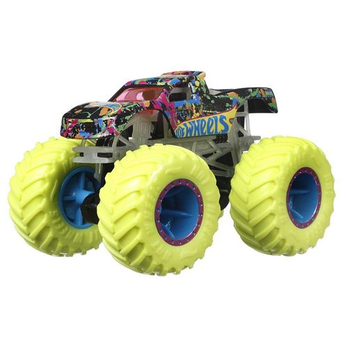 הוט ווילס - מאנסטר טראק שחור זוהר בחושך - Hot Wheels HCB50