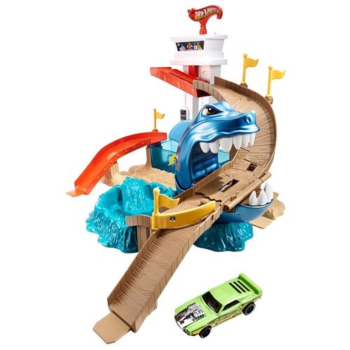 הוט ווילס מחליפות צבע - מסלול הכריש - HOT WHEELS BGK04