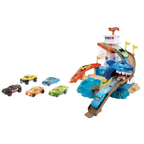 הוט ווילס מחליפות צבע - מסלול הכריש - HOT WHEELS BGK04