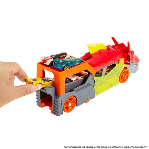 הוט ווילס - משאית דרקון ומכונית - HOT WHEELS GTK42