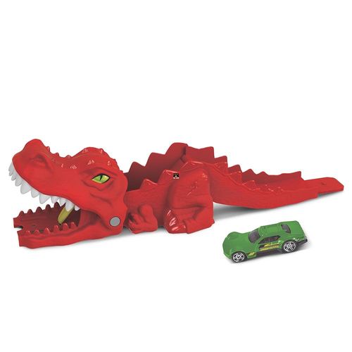 הוט ווילס - משגר בצורת כריש/דינוזאור ורכב - HOT WHEELS GVF41