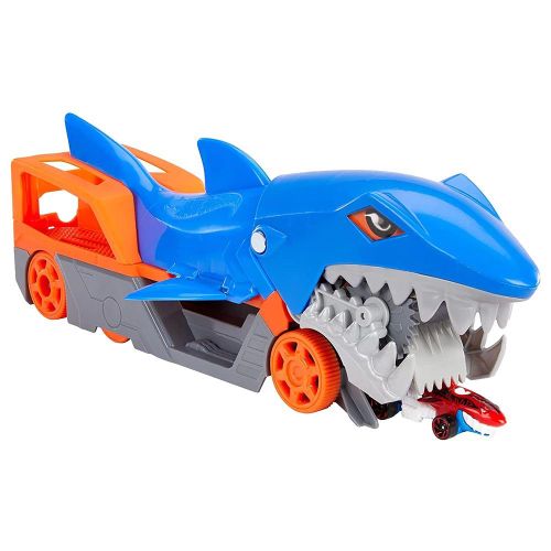הוט ווילס - משאית כריש ומכוניות - HOT WHEELS GVG36