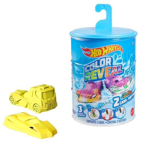 הוט ווילס - קולור ריבייל כולל 2 מכוניות - HOT WHEELS GYP13