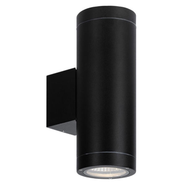 צמוד קיר UPnDOWN עדן שחור אור חם IP65 Hongli 2x16W 3000K