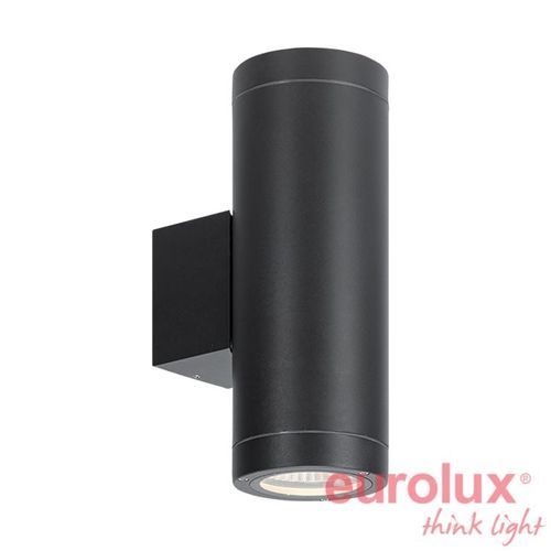 צמוד קיר UPnDOWN עדן אפור אור חם IP65 Hongli 2x16W 3000K