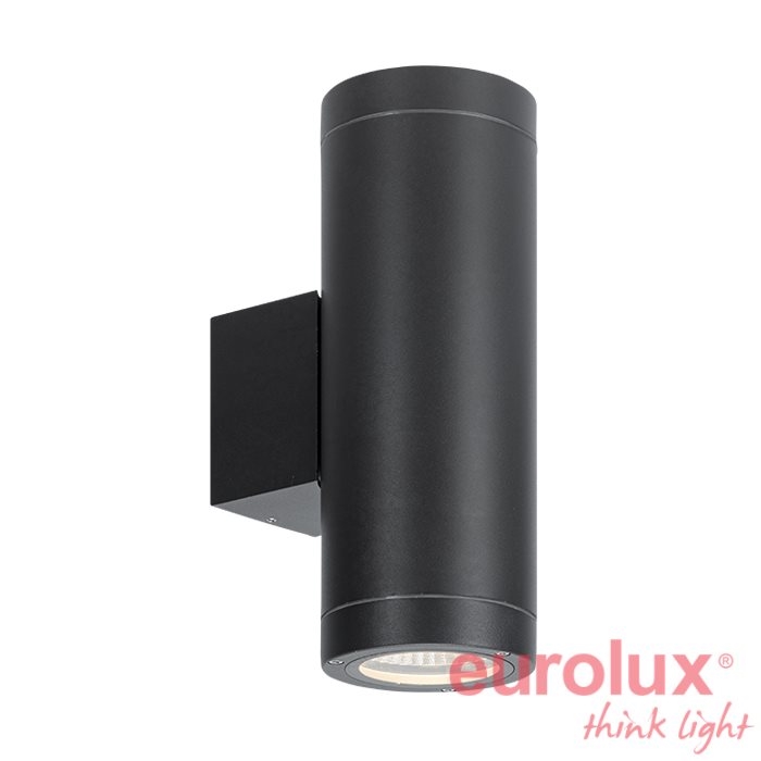 צמוד קיר UPnDOWN עדן אפור אור חם IP65 Hongli 2x16W 3000K