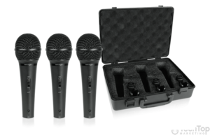 סט 3 מיקרופונים דינאמיים לשירה דגם XM1800S מבית Behringer