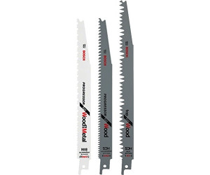 סט 3 להבים ועץ ומתכת למשור חרב BOSCH