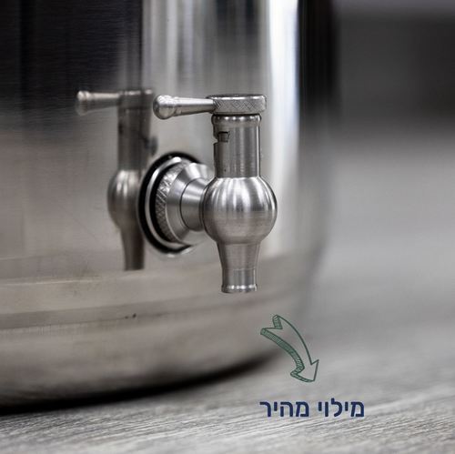 מיכל נירוסטה לאחסון שמן זית - 10 ליטר פרימיום