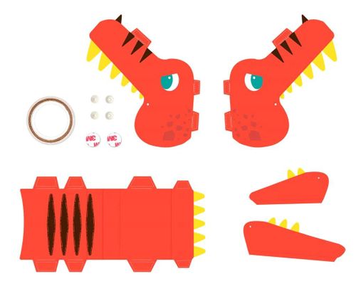 ערכת יצירה לילדים להכנת תחפושת דרקון