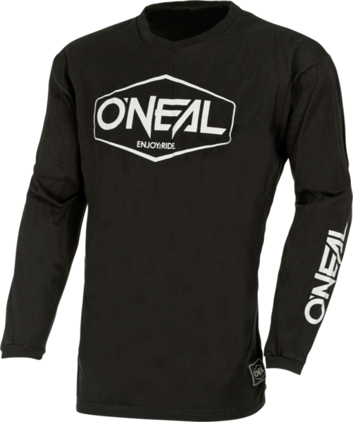 חולצת טישרט ארוכה לרכיבה עם גרפיקה מודפסת - ONEAL ELEMENT HEXX COTTON