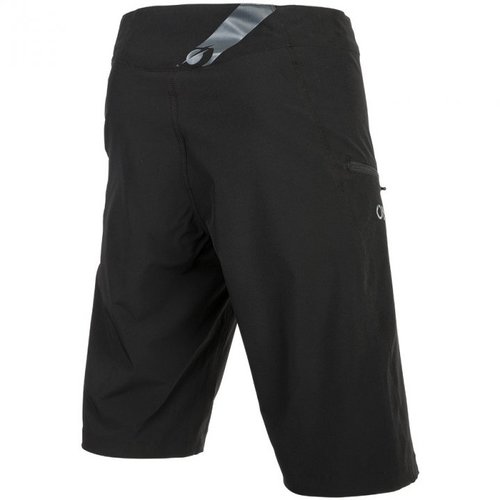 מכנס רכיבה קצר ONEAL MATRIX MTB SHORT בצבע כהה עם מתיחה 4 כיוונית, מיועד לאופני הרים עם התאמה למיגונים, כולל 4 תפסי סגירה וכיס צד עם רוכסן
