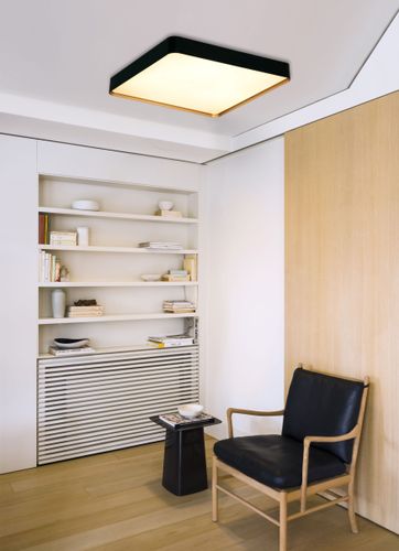 צמוד תקרה טריאסטה לד שחור פס זהב 32W CCT (40|40 ס