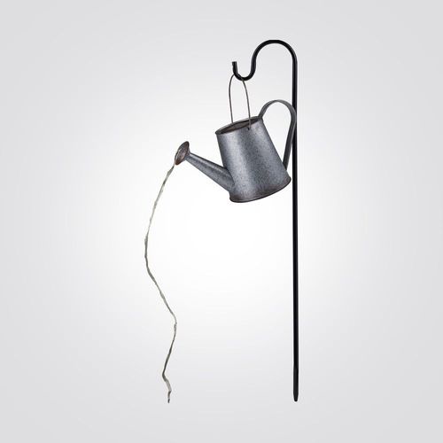 דוקרן כד סולארי לגינה LEDx80 כסף
