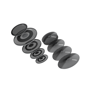 סט מצילות שקטות ועורות EVANS ECPPB-DB1-R DB ONE DRUMHEADS + CYMBAKS