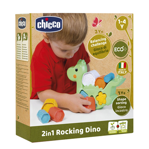 צעצוע הדינוזאור המתנדנד 2 ב-1 - +2in1 Rocking Dino ECO