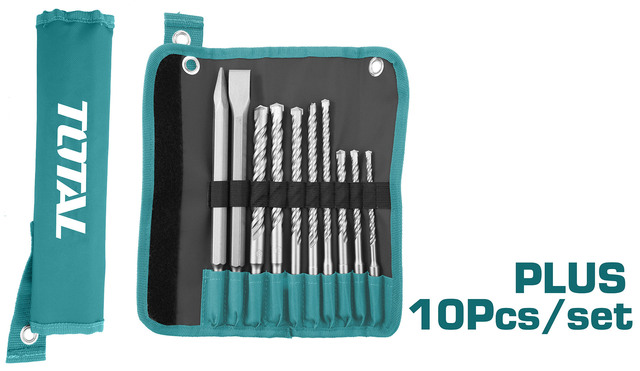 סט 10 יחידות מקדחות ואזמלים 6×160 10 יח
