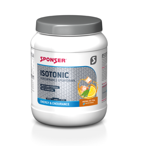 אבקה להכנת משקה איזוטוני ספונסר בטעם תה קר -  SPONSER ISOTONIC PEACH CAN 1KG