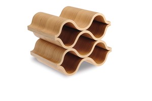 מעמד 5 בקבוקי יין עץ אלון MAREA Wine bottle’s rack