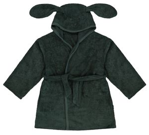 חלוק רחצה עם כובע 100% כותנה - ירוק (S)