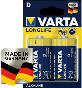 2 סוללות Varta Alkaline D LR20