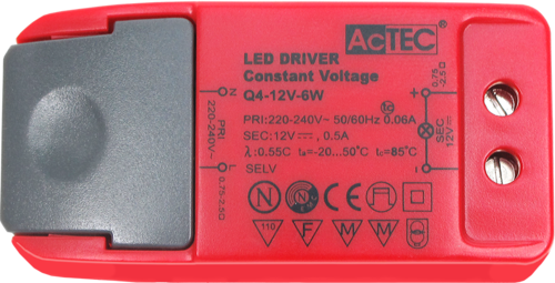 דרייבר AcTEC 12V 6W יורולוקס 
