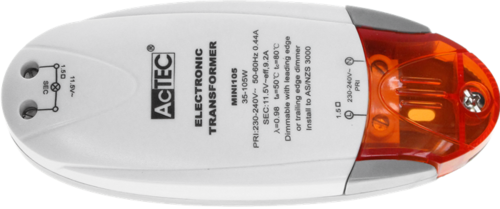 שנאי אלקטרוני 12V להלוגנים 105W ACTEC