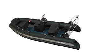 סירה מתנפחת חצי קשיחה RIB (פיברגלס) עם מנוע YAMAHA F30 הגה ומושבים  GRAND S470NL