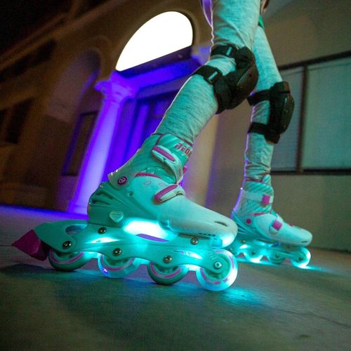 ניאון - קומבו סקייטים 2 ב-1 ורוד/תכלת 30-33 - NEON