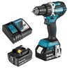 מברגה מקדחה 18V נטענת 13 מ"מ מנוע BL כולל 2 סוללות 5.0 אמפר ומטען MAKITA DDF484 מקיטה