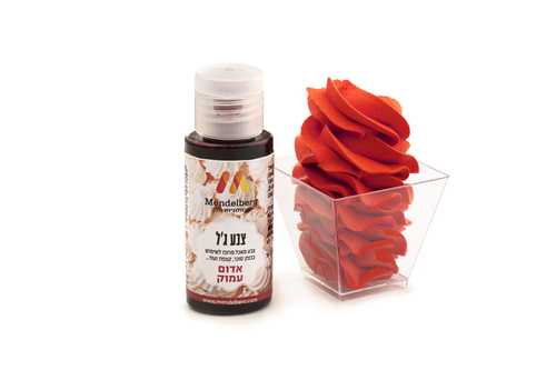 צבע מאכל ג'ל אדום עמוק מנדלברג