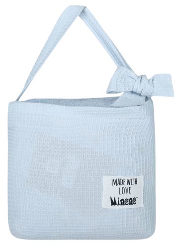 מגבת חיבוקי - מגבת רחצה לתינוק עם קפוצ'ון ואוזניים 100% כותנה - תכלת בייבי