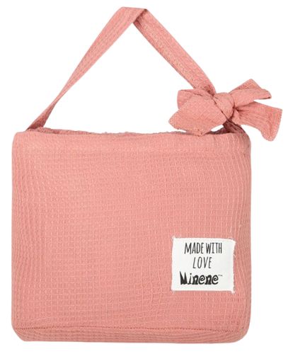 מגבת חיבוקי - מגבת רחצה לתינוק עם קפוצ'ון ואוזניים 100% כותנה - ורוד בהיר