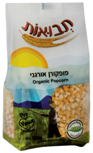 תירס פופקורן אורגני 500 ג