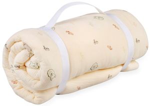 משטח פעילות עגול משולב סל אחסון מבד 100% כותנה טטרא - פו הדוב בז