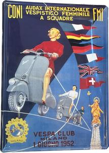 תמונת פח רטרו VESPA CLUB