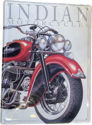 תמונת פח רטרו INDIAN MOTORCYCLES
