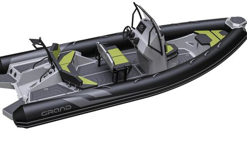 סירת גומי חצי קשיחה RIB עם רצפת פיברגלס GRAND Drive D600 Lux 