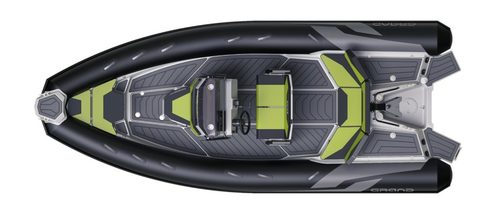 סירת גומי חצי קשיחה RIB עם רצפת פיברגלס GRAND Drive D600 Lux 