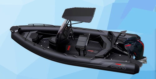 סירת גומי חצי קשיחה RIB עם רצפת פיברגלס GRAND Drive D600 Lux 