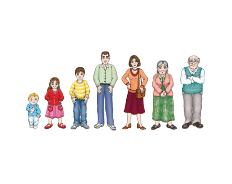ערכת המחשה - דמויות משפחה קטנות