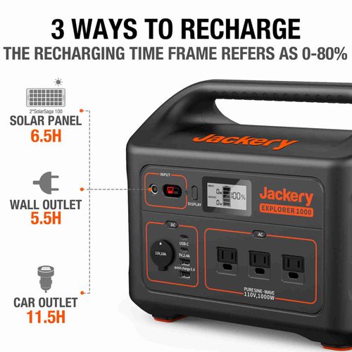 תחנת כוח ניידת Jackery Explorer 1000 זמין