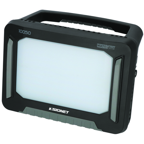 זרקור תאורה נטען 100W +מתאמים לסוללות-SIGNET