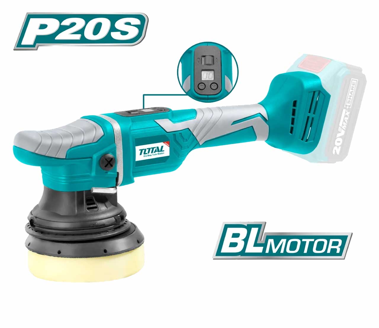 משחזת זווית ליתיום תואמת 20V 125 מ"מ