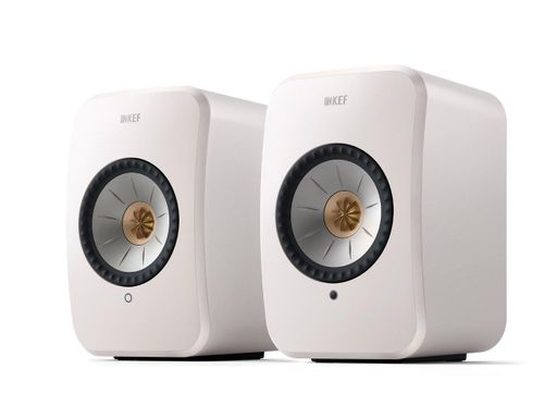 זוג רמקולים מוגברים Kef LSX II - הדגם החדש! צבע לבן!