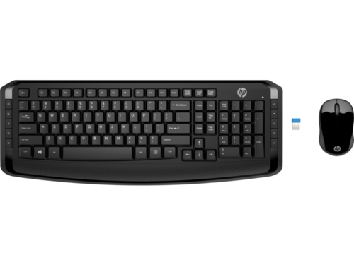 מקלדת ועכבר אלחוטיים HP 300 (עברית)