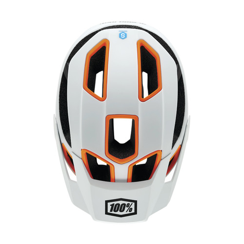קסדת אול מאונטיין לאופניים 100% כתום / לבן  -  ALTEC FIDLOCK